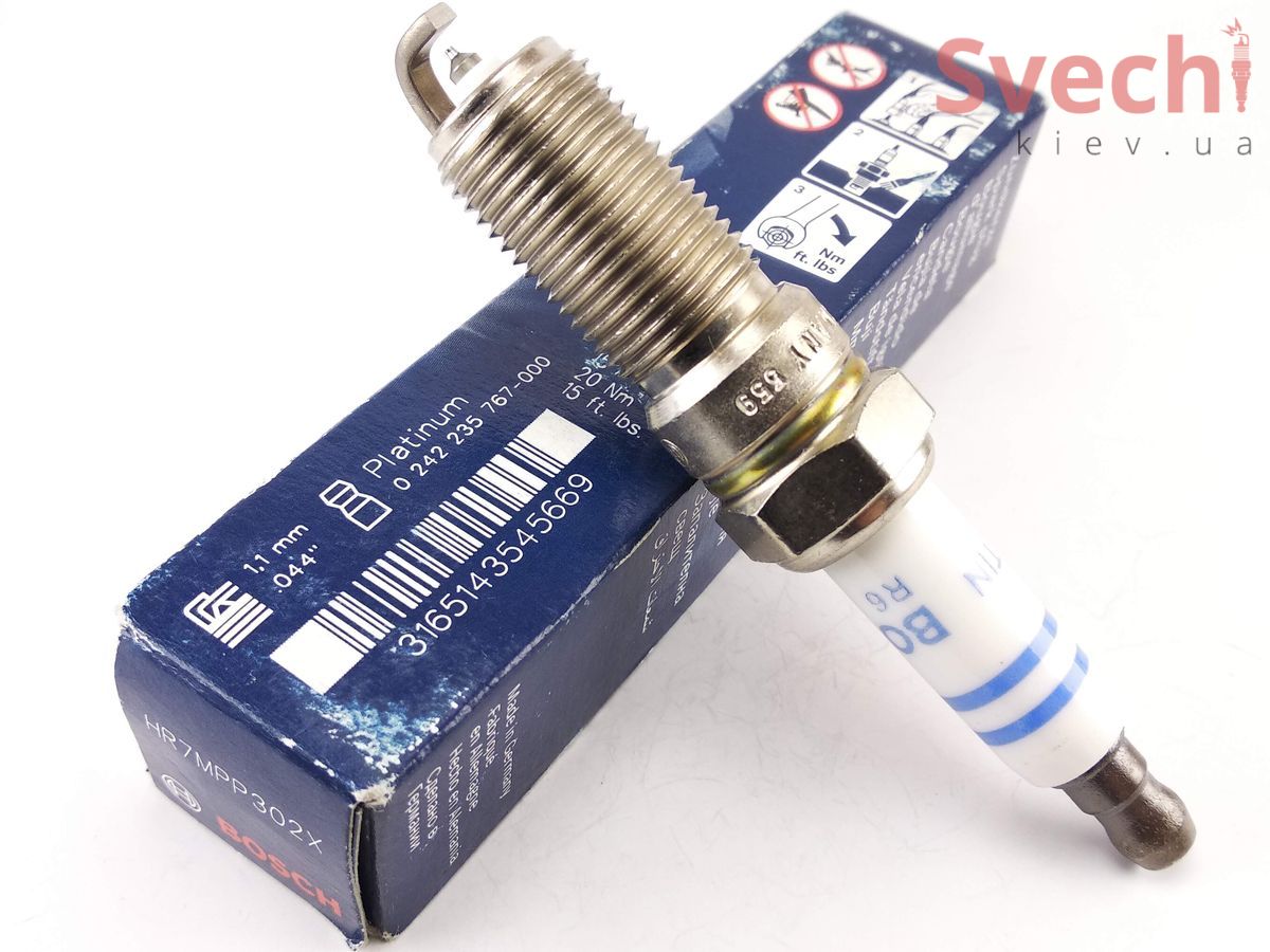 HR7MPP302X свеча зажигания Bosch Platinum Plus (0 242 235 767)
