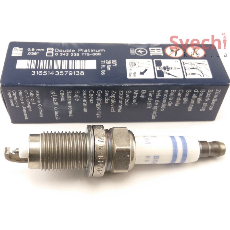 BOSCH Свеча зажигания Double Platinum FR7HPP332W